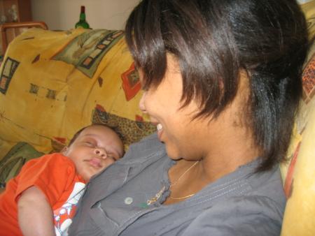 Elle c'est kathia et son fils noha